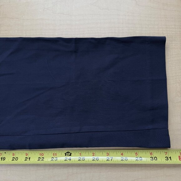 JM Collection Women's Curvy Fit Straight Tummy Control Navy Stretch Pants 14 NWT - Picture 8 of 9